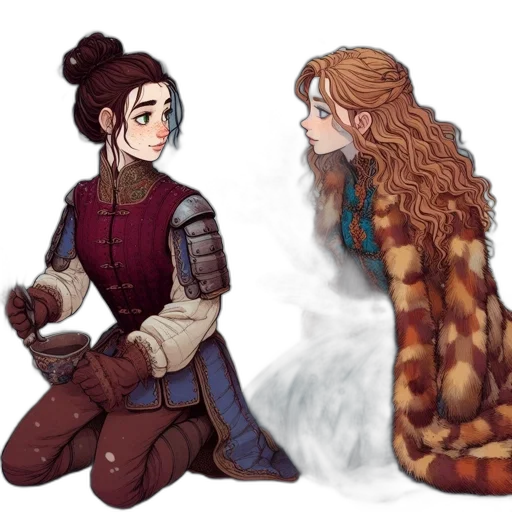 fantasy art, concept art, pixel art, watercolor transparent PNG cut-out