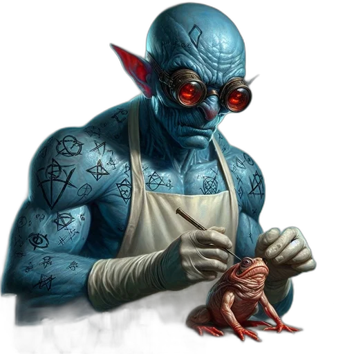 staff, creature, mask, concept art transparent PNG cut-out