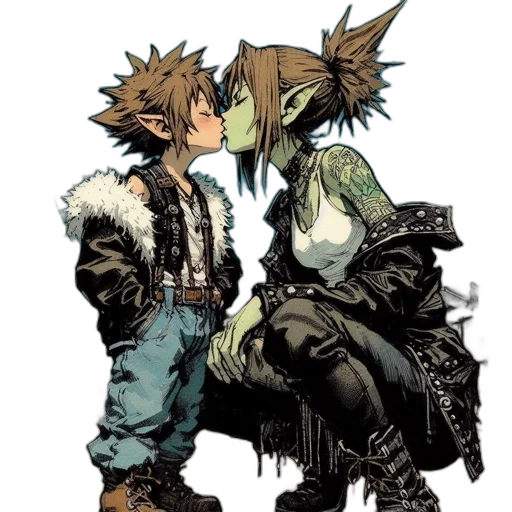 jacket, concept art, comic book art, cyberpunk transparent PNG cut-out