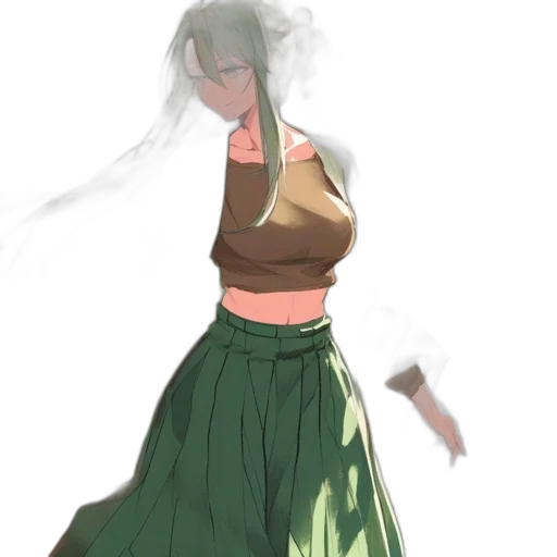 dress, staff, concept art, fantasy art transparent PNG cut-out