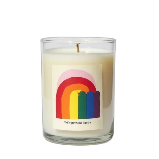 fire, candle, colorful, label transparent PNG cut-out