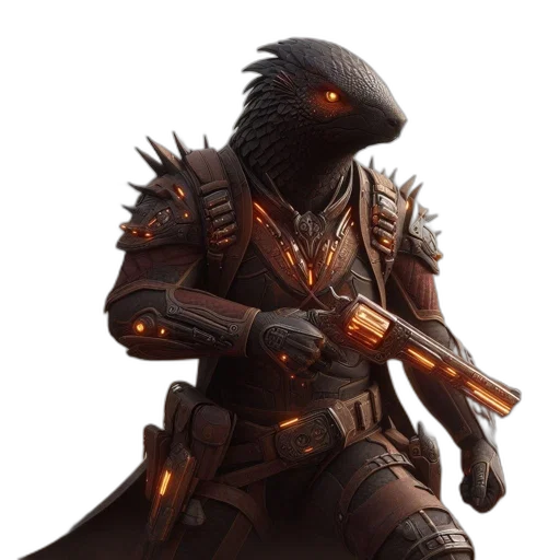 dragon, weapon, staff, creature transparent PNG cut-out