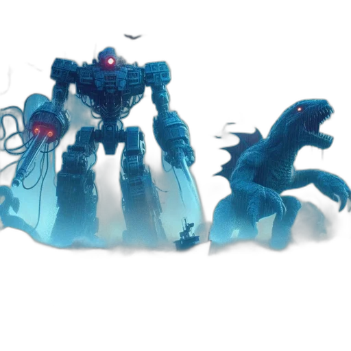 robot, creature, dragon, concept art transparent PNG cut-out