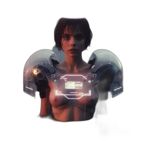 robot, jacket, face, mask transparent PNG cut-out