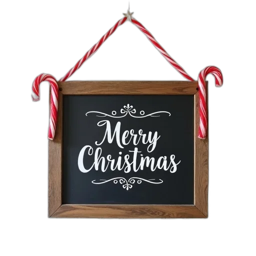 framed, chalkboard, sign, festive transparent PNG cut-out