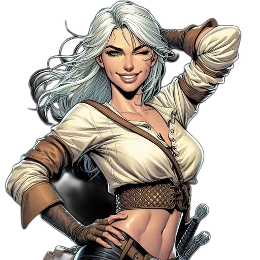comic book art, concept art, fantasy art, cartoon transparent PNG cut-out