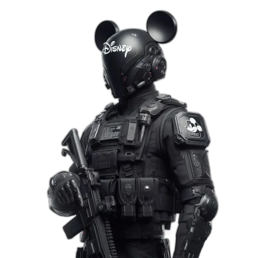 robot, mask, staff, weapon transparent PNG cut-out