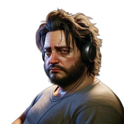 face, hair, staff, animal transparent PNG cut-out