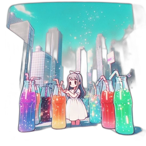 bottle, dress, weapon, robot transparent PNG cut-out