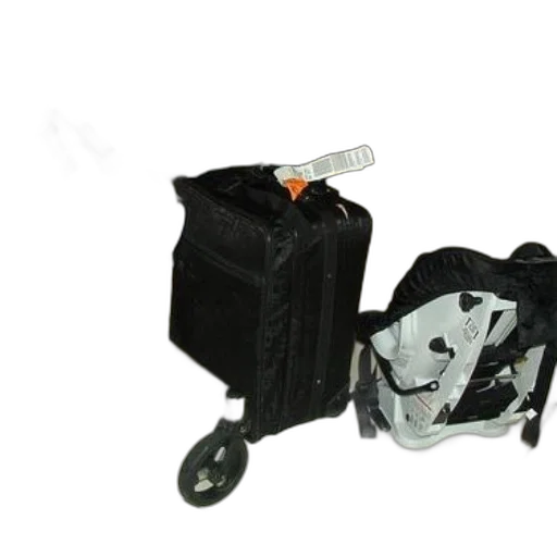 staff, 3d render, black, suitcase transparent PNG cut-out