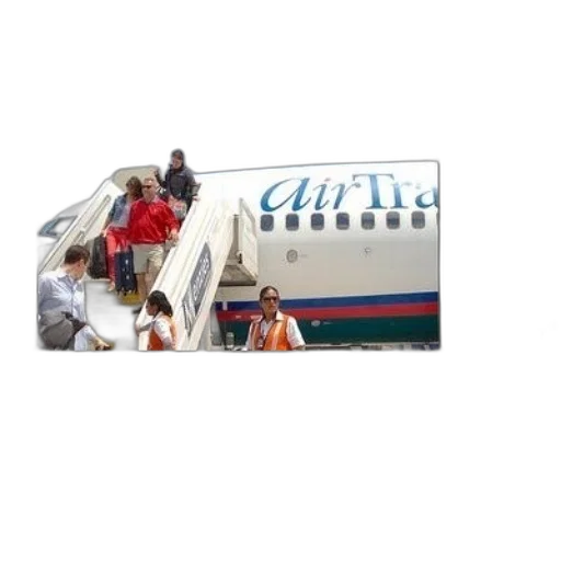 group, people, boarding, airtran transparent PNG cut-out