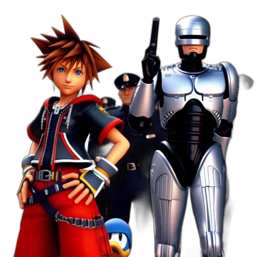 concept art, 3d render, pixel art, two transparent PNG cut-out
