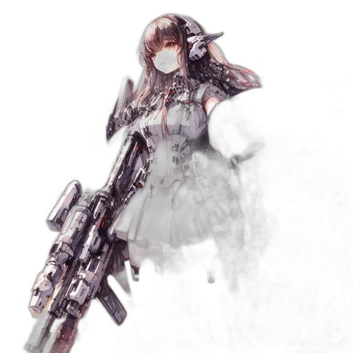 weapon, robot, staff, dress transparent PNG cut-out