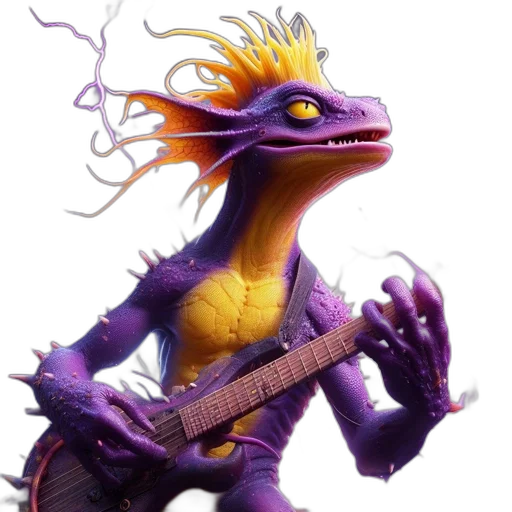 dragon, animal, creature, staff transparent PNG cut-out