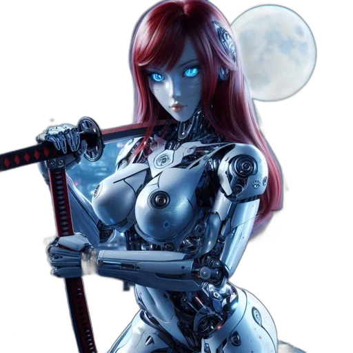 robot, comic book art, concept art, fantasy art transparent PNG cut-out