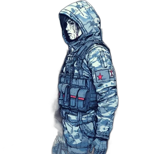 jacket, concept art, cyberpunk, pixel art transparent PNG cut-out