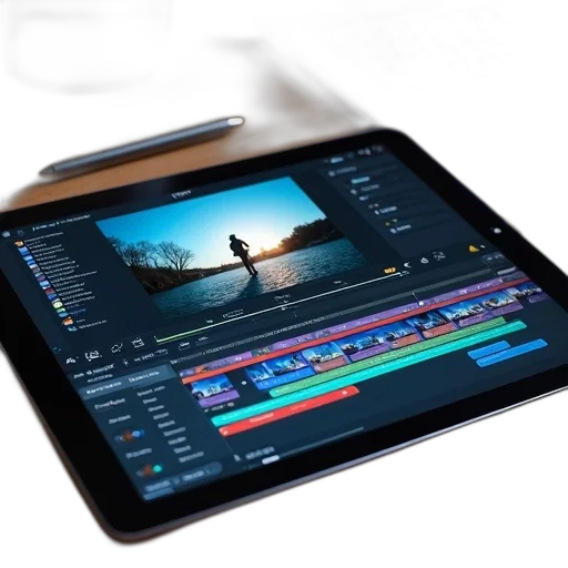 3d render, photorealistic, sunset, tablet transparent PNG cut-out