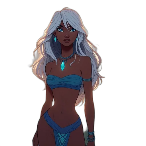 dress, concept art, fantasy art, comic book art transparent PNG cut-out
