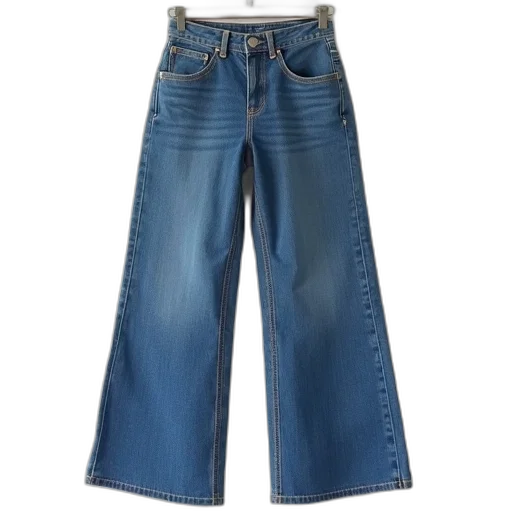 jacket, denim, flared, pants transparent PNG cut-out