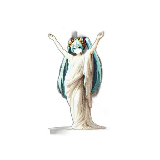 dress, staff, jewelry, creature transparent PNG cut-out