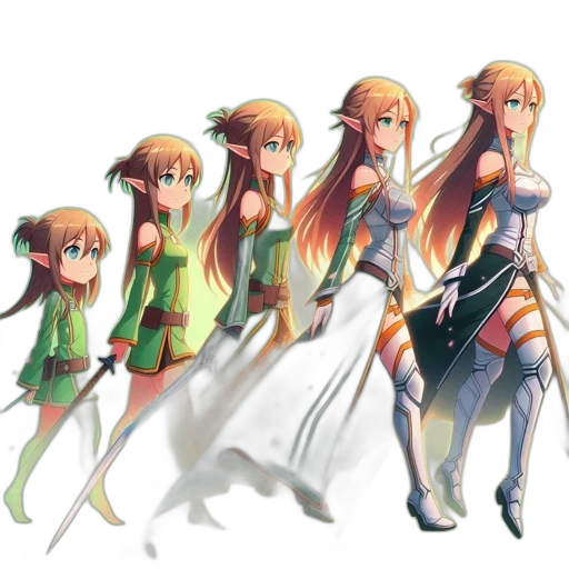 dress, staff, sword, weapon transparent PNG cut-out