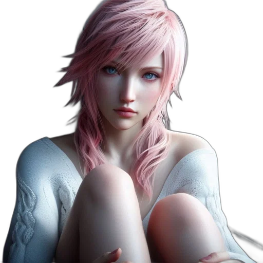 face, dress, fantasy art, photorealistic transparent PNG cut-out