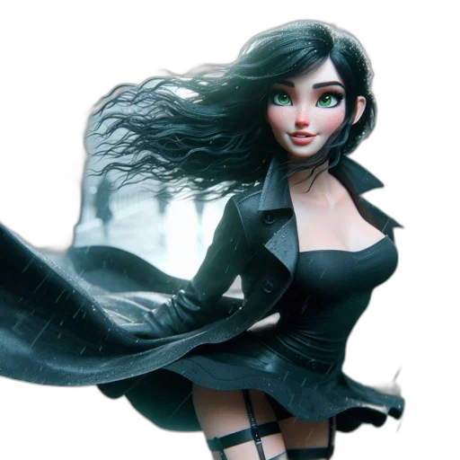 dress, concept art, 3d render, fantasy art transparent PNG cut-out