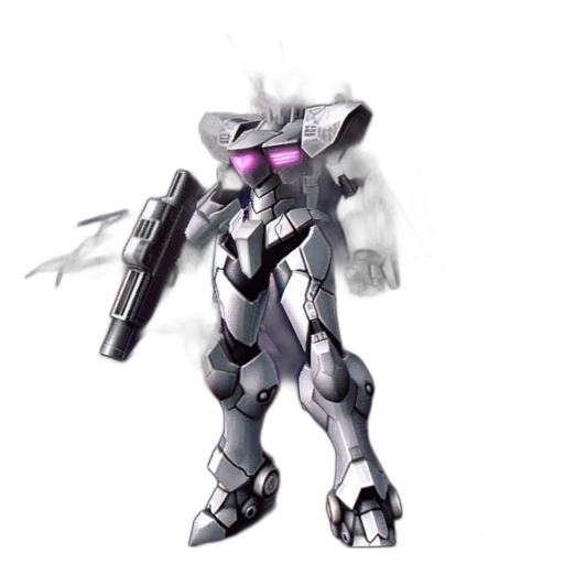 robot, weapon, concept art, 3d render transparent PNG cut-out