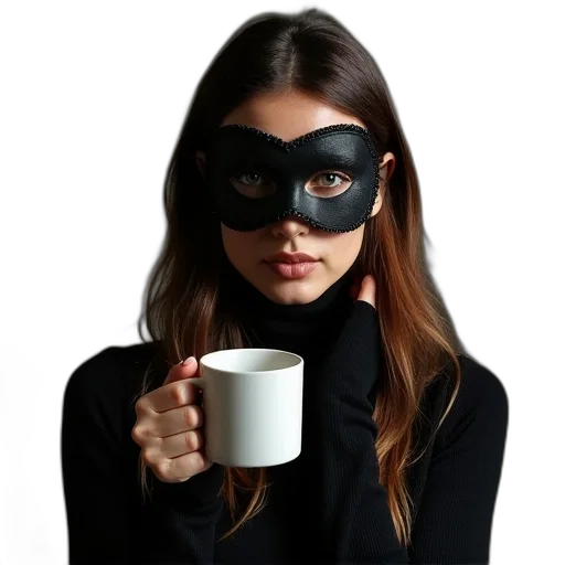 mask, face, staff, photorealistic transparent PNG cut-out