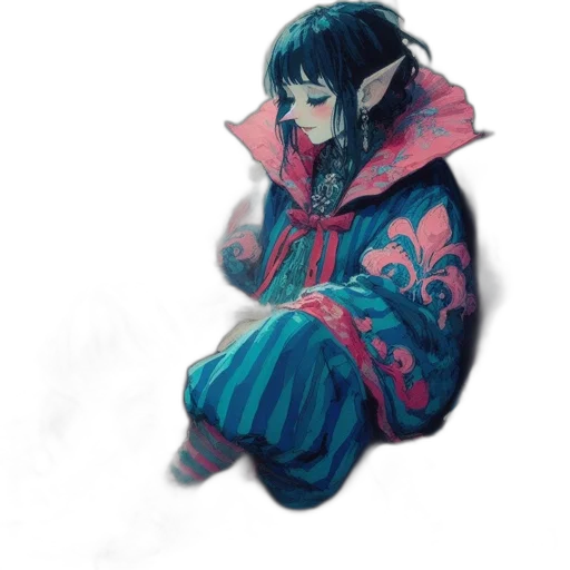 jacket, dragon, mask, dress transparent PNG cut-out
