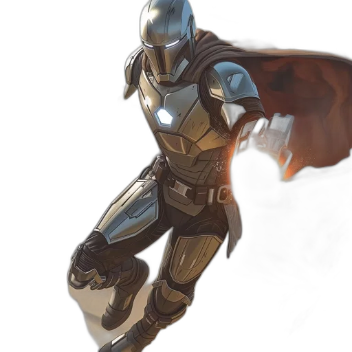 robot, sword, concept art, comic book art transparent PNG cut-out