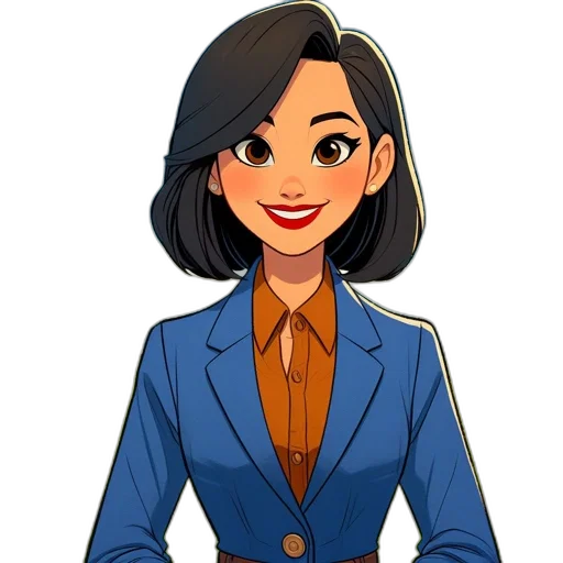 staff, jacket, cartoon, comic book art transparent PNG cut-out