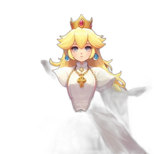 crown, dress, staff, sword transparent PNG cut-out