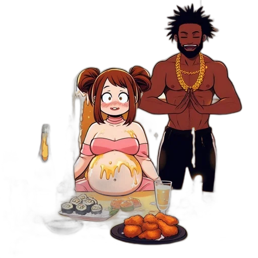 food, concept art, cartoon, pixel art transparent PNG cut-out