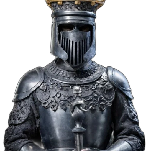 crown, sword, mask, robot transparent PNG cut-out