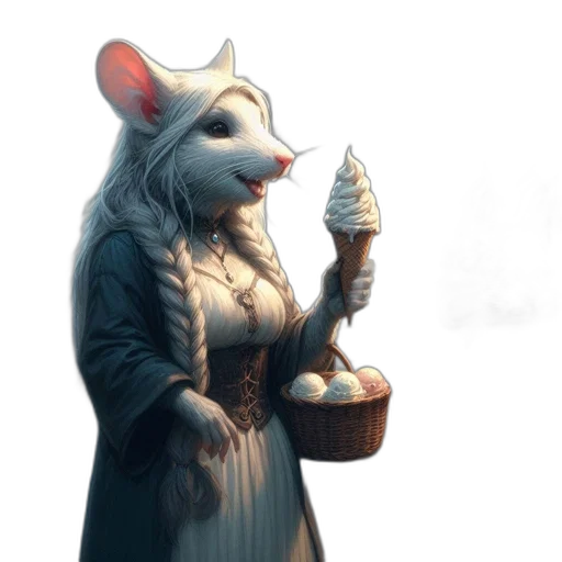 staff, dress, animal, creature transparent PNG cut-out