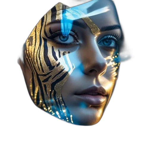 robot, mask, face, jewelry transparent PNG cut-out