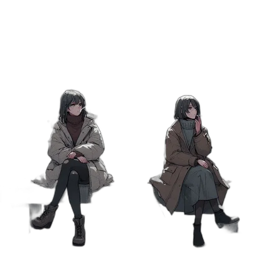 jacket, umbrella, concept art, 3d render transparent PNG cut-out