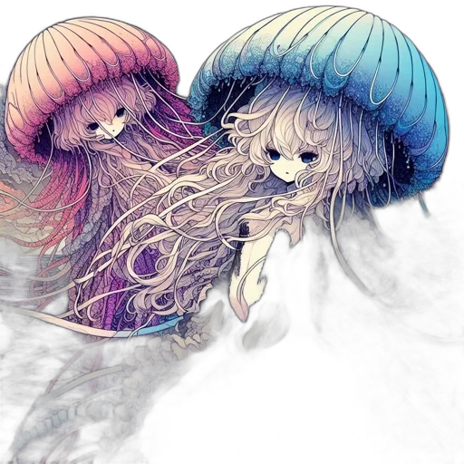 hair, creature, hat, umbrella transparent PNG cut-out