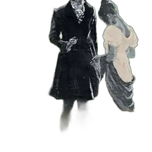 dress, jacket, mask, staff transparent PNG cut-out