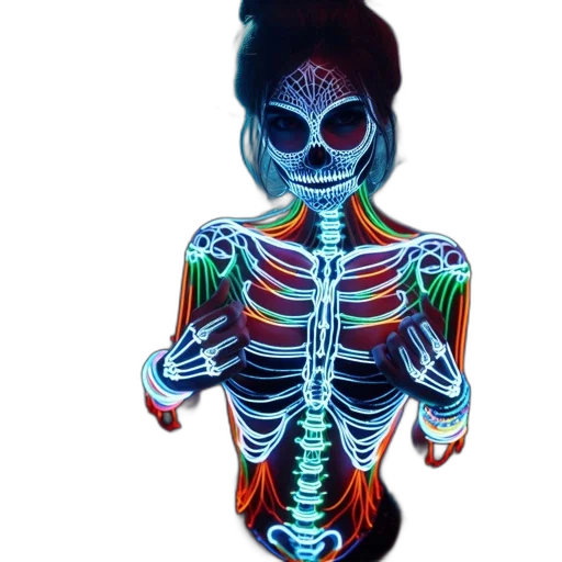 dress, jacket, jewelry, mask transparent PNG cut-out