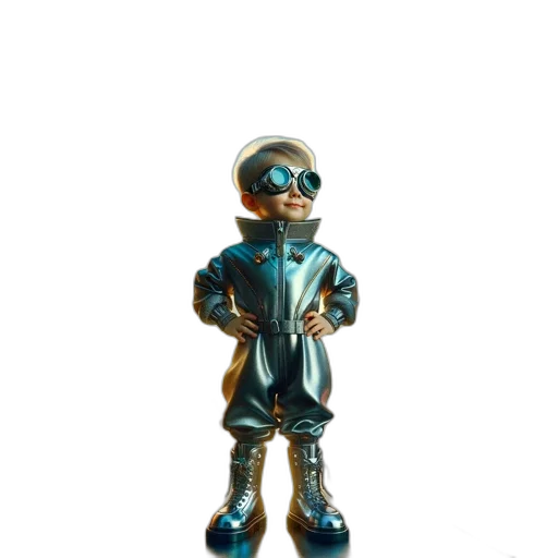 robot, staff, jacket, jewelry transparent PNG cut-out