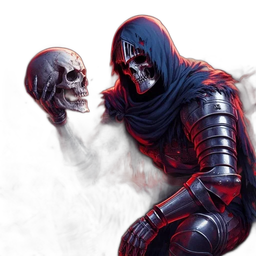 mask, concept art, comic book art, fantasy art transparent PNG cut-out