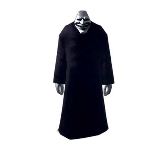 jacket, mask, creature, staff transparent PNG cut-out