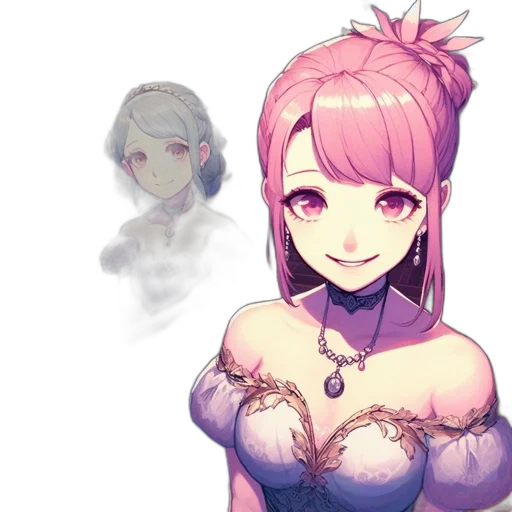 face, crown, staff, dress transparent PNG cut-out