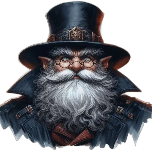 hat, face, staff, fantasy art transparent PNG cut-out