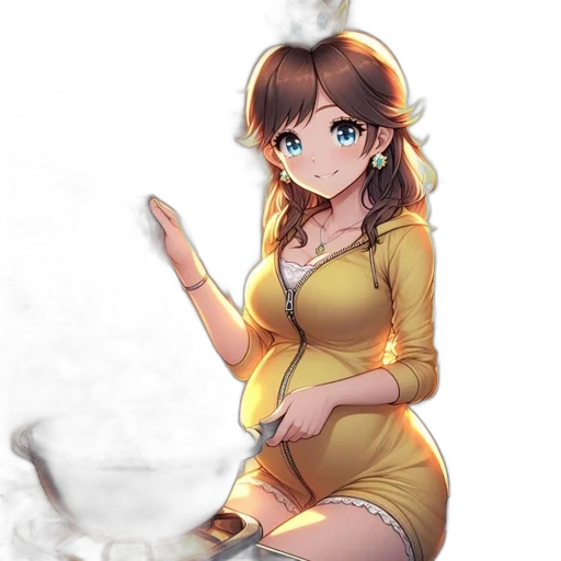 dress, staff, robot, food transparent PNG cut-out