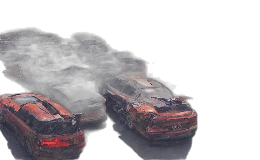 car, 3d render, concept art, photorealistic transparent PNG cut-out
