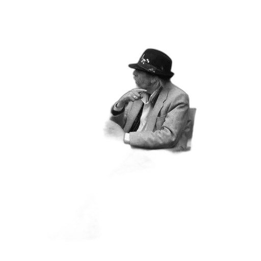 hat, jacket, staff, face transparent PNG cut-out