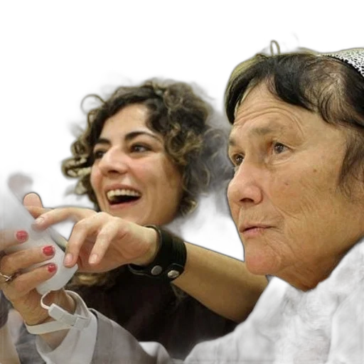 staff, two, women, one transparent PNG cut-out